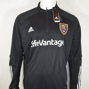 Adidas MLS Jersey 2XL Real Salt Lake 3/4 Zip Black